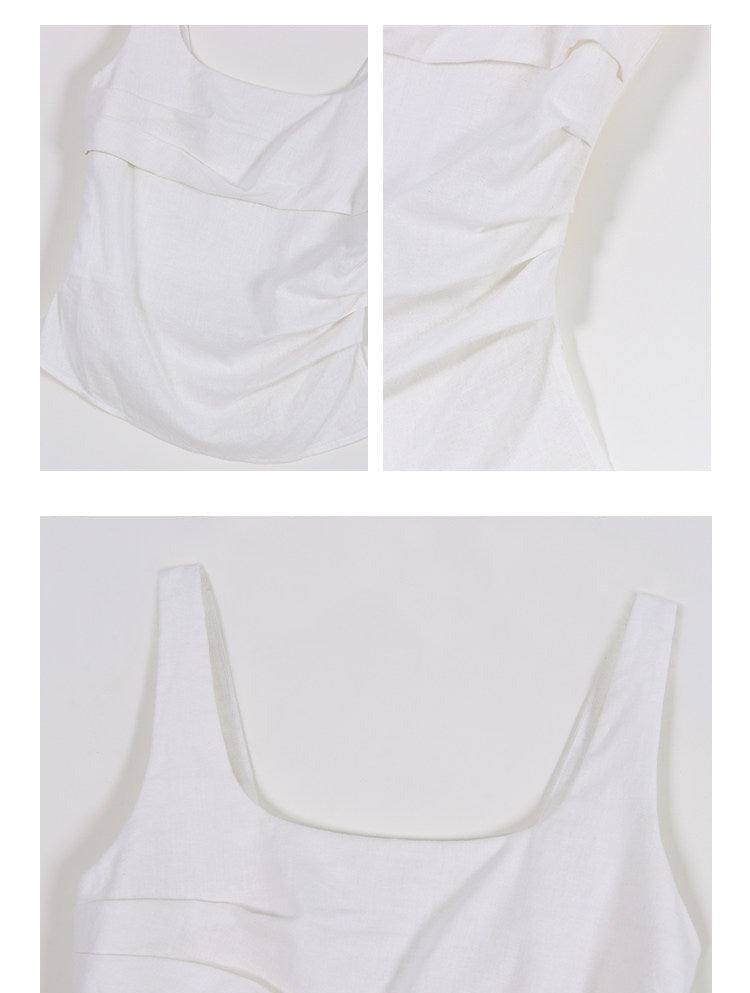 Viscose Two-Piece Set - Tank Top and Relaxed Pants