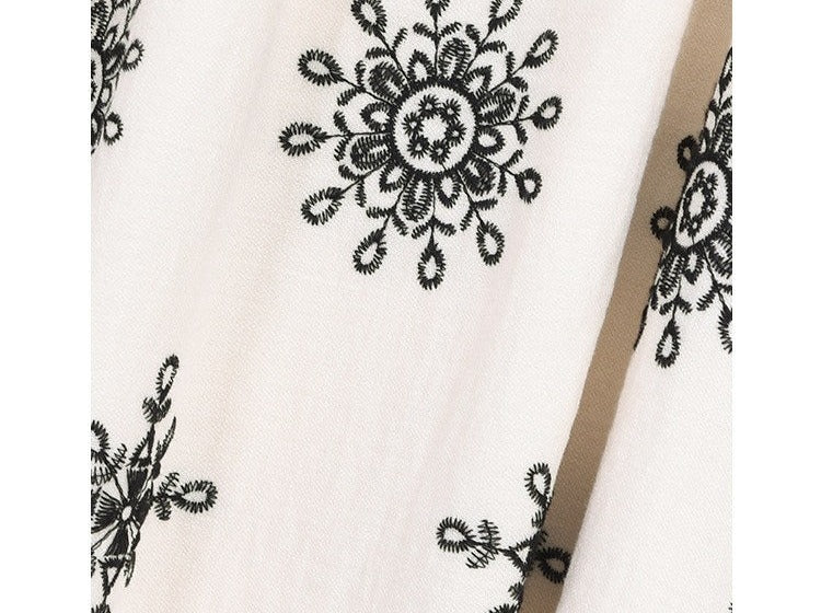 Gaun Viskosa Floral - Leher Halter Tanpa Lengan