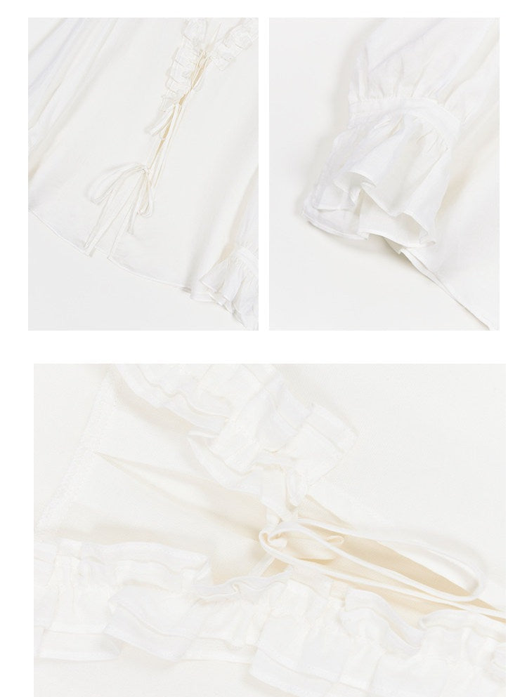 Tencel 2-Piece Set - Long Sleeve Shirt and Shorts