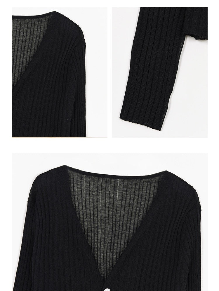 Knitted Cardigan - Lightweight and Versatile