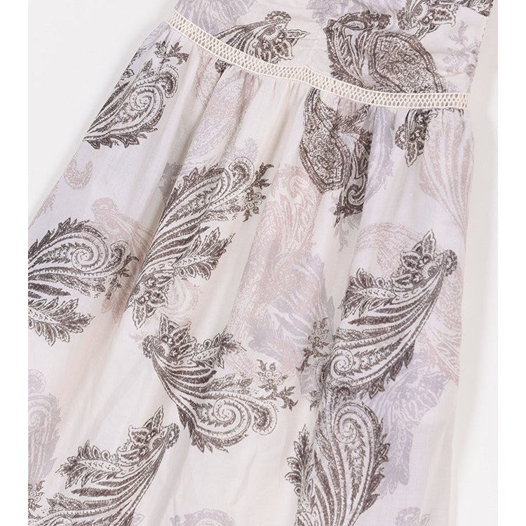 Floral Viscose Dress - Sleeveless Fitted Summer Style