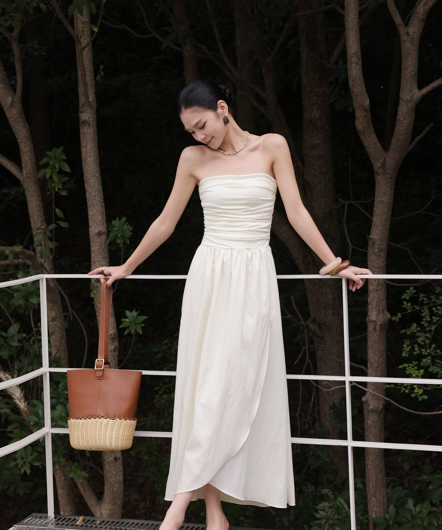 Viscose Off-Shoulder Dress - Elegant Summer Long Dress