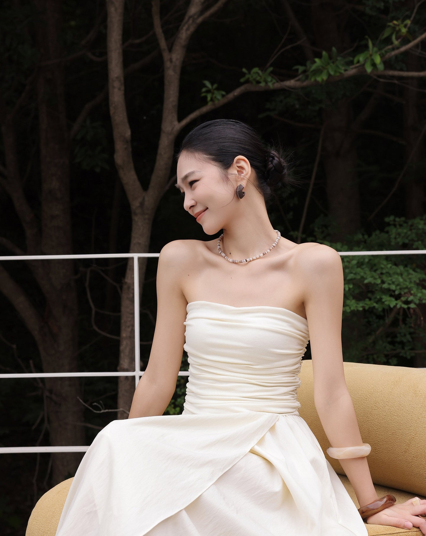 Viscose Off-Shoulder Dress - Elegant Summer Long Dress