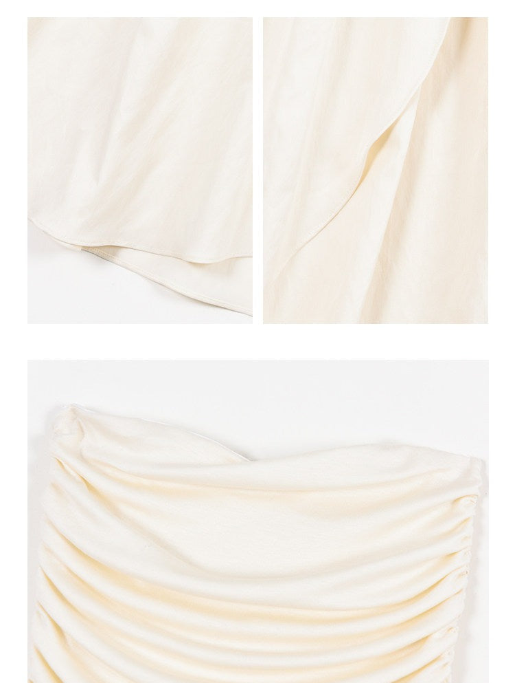 Viscose Off-Shoulder Dress - Elegant Summer Long Dress