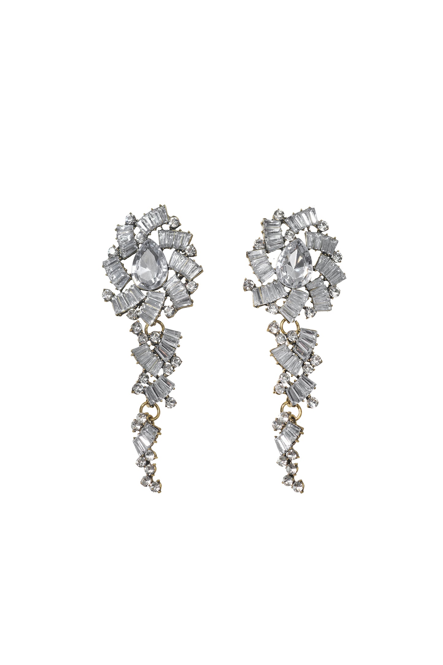 Lureen Diamante Flower Earrings