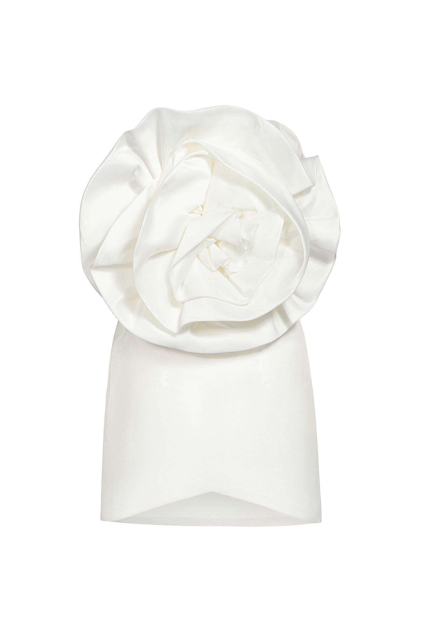 Tannen Flower Strapless Mini Dress