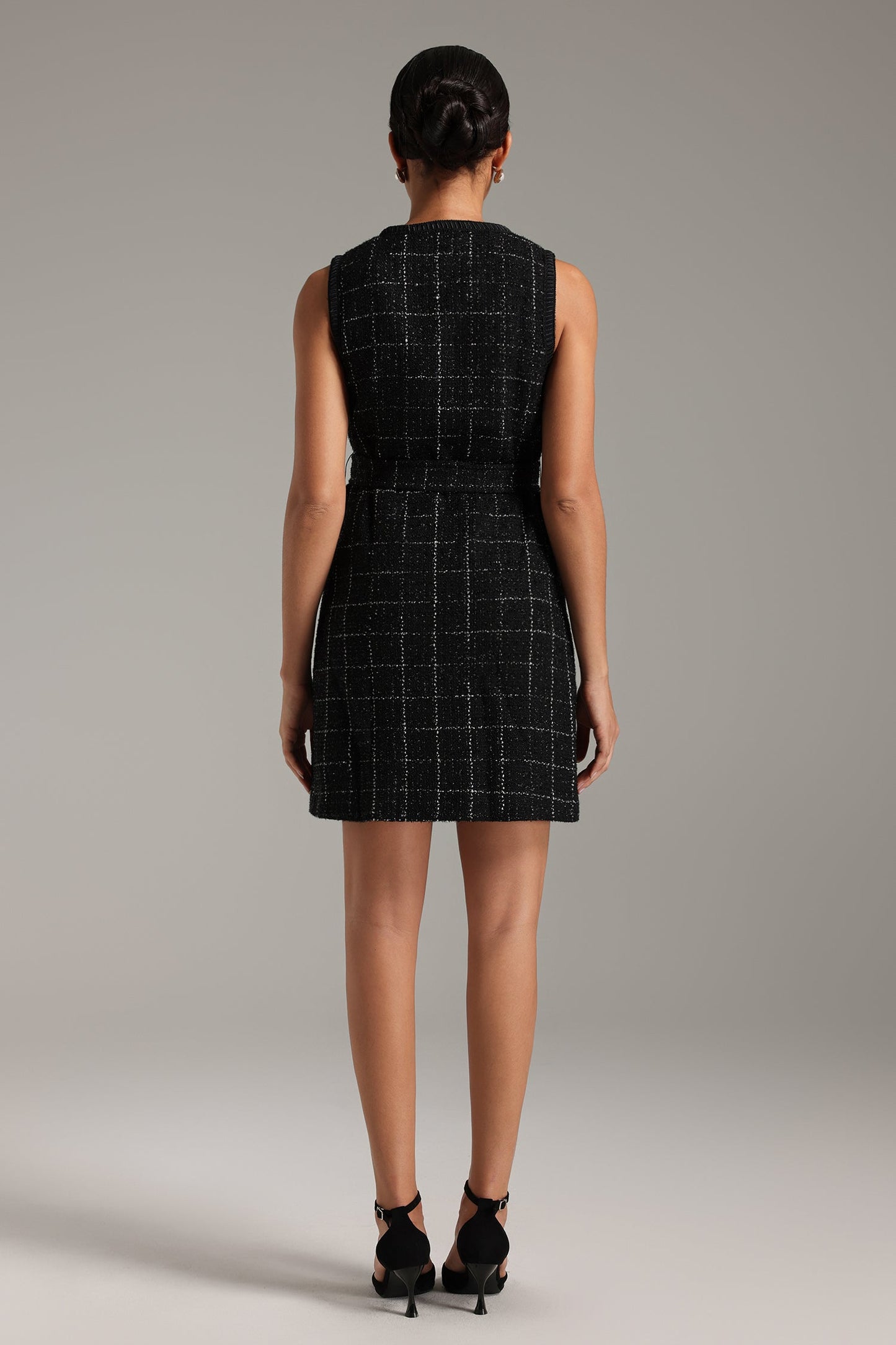Fara Pearl Button Midi Dress