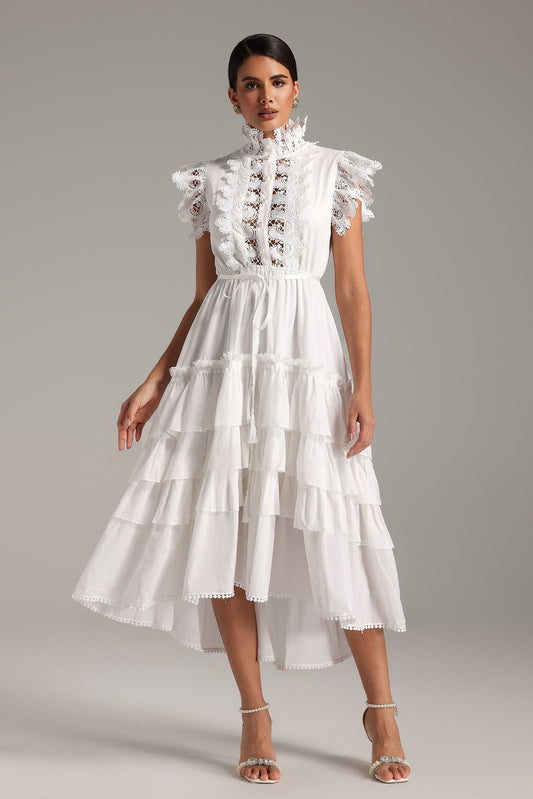 Karmen Layered Lace Midi Dress