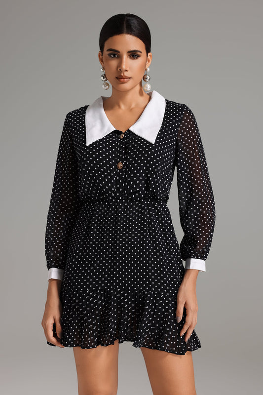 Layla Polka-Dot Mini Dress