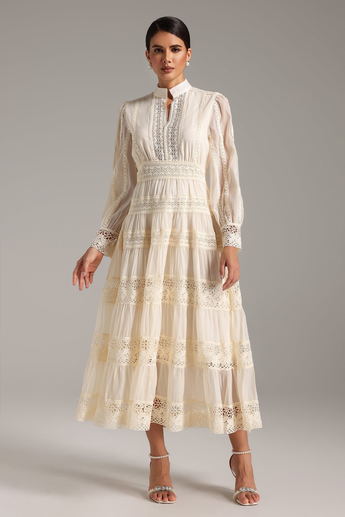 Lita Puff Sleeves Maxi Dress