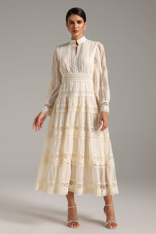 Lita Puff Sleeves Maxi Dress