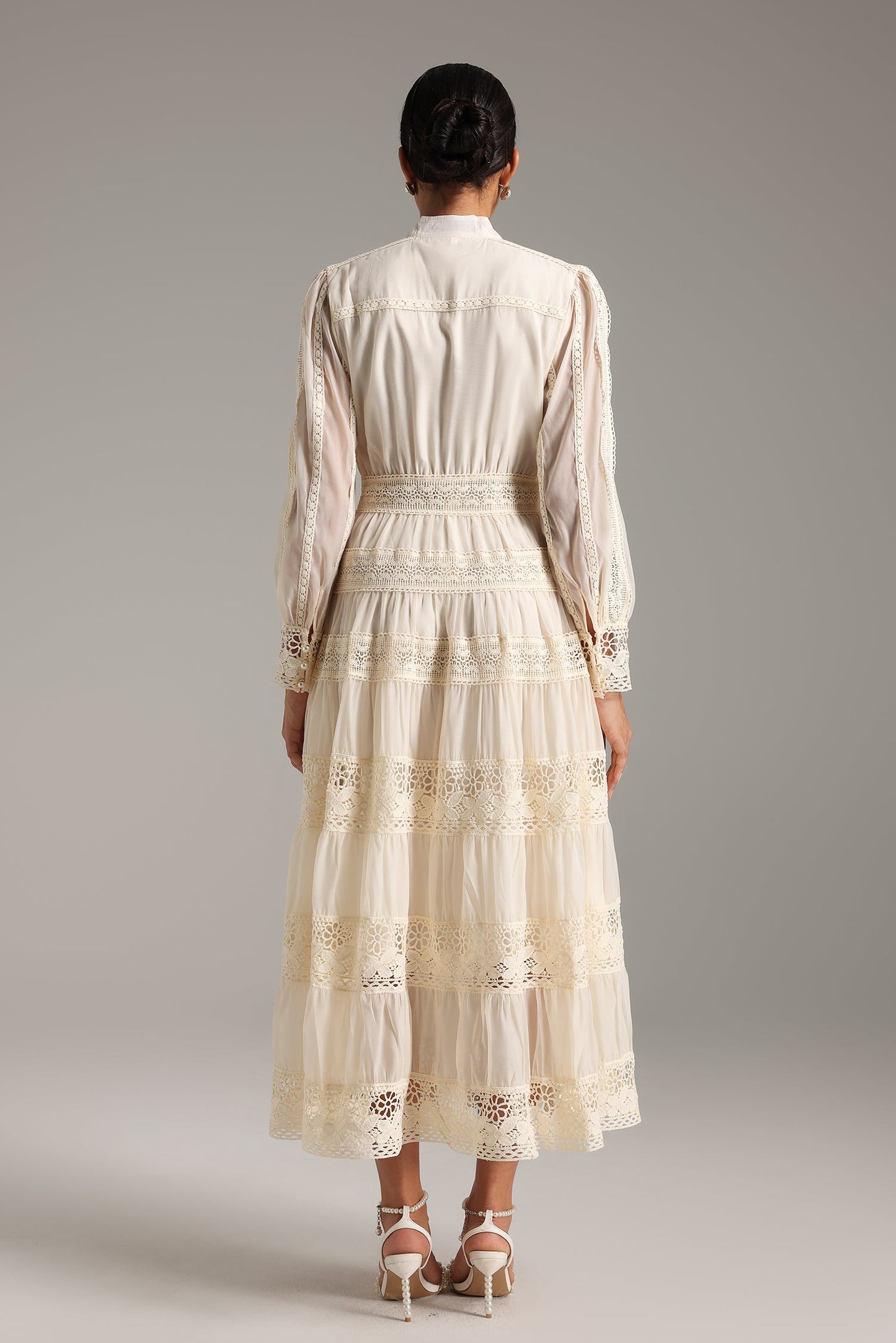 Lita Puff Sleeves Maxi Dress