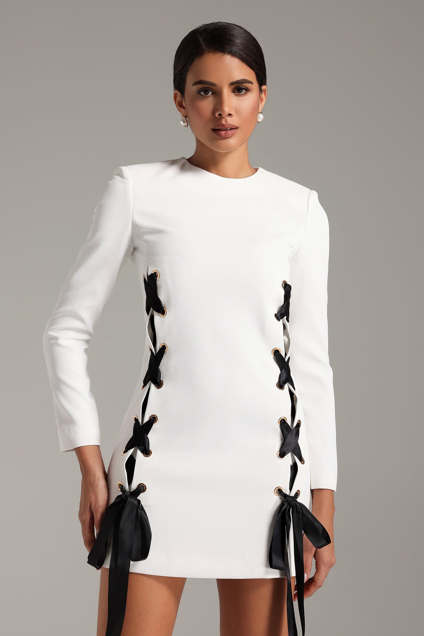 Neela Bowknot Mini Dress