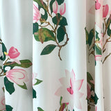 Gaun Panjang Satin dengan Lengan Lentera dan Cetakan Elegan