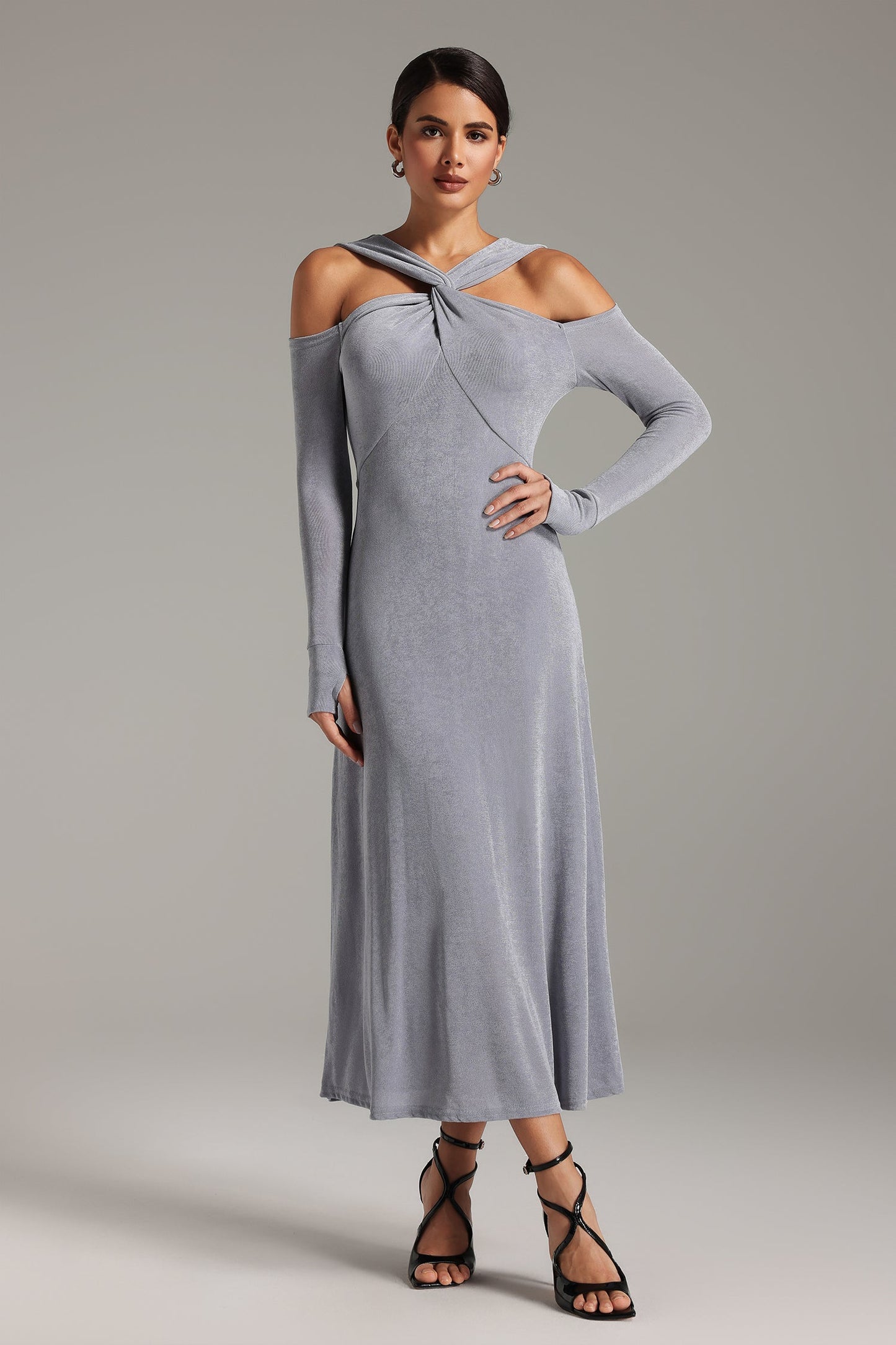 Tersa Halterneck Maxi Dress