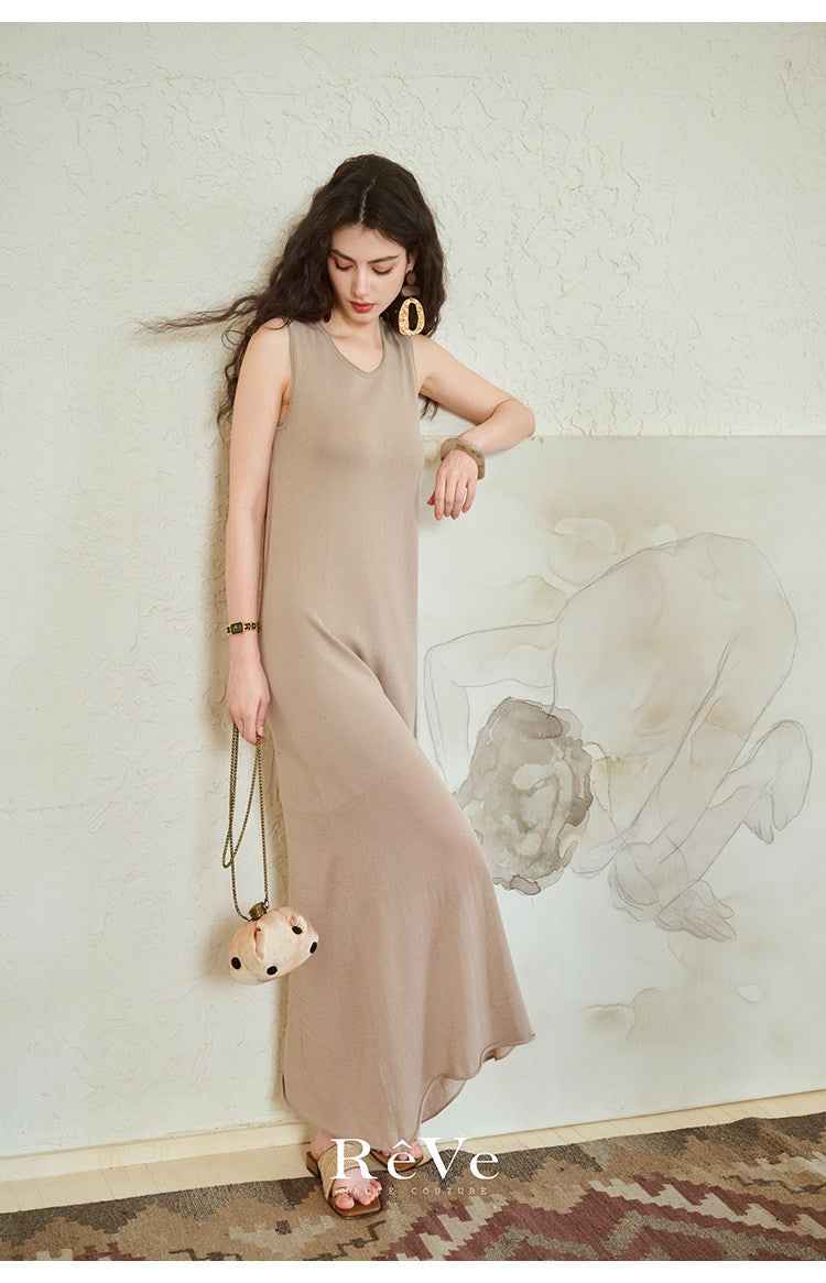 Acetate 2-Piece Set - Lightweight Coat and Dress