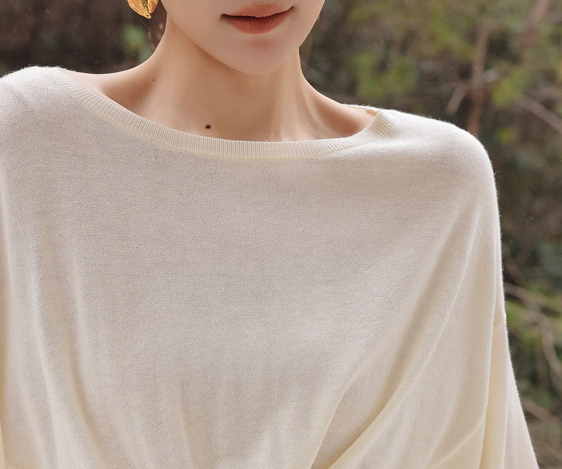 Knitted Top with Cross Design