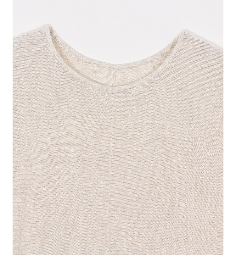 Linen 2-Piece Set - Batwing Sleeve Top and Skirt