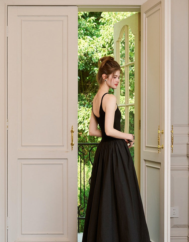 Knit Dress - Versatile U-Neck Design