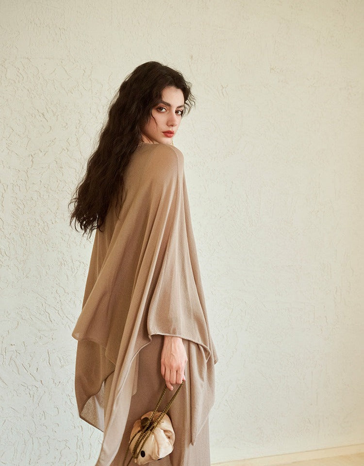 Acetate 2-Piece Set - Lightweight Coat and Dress