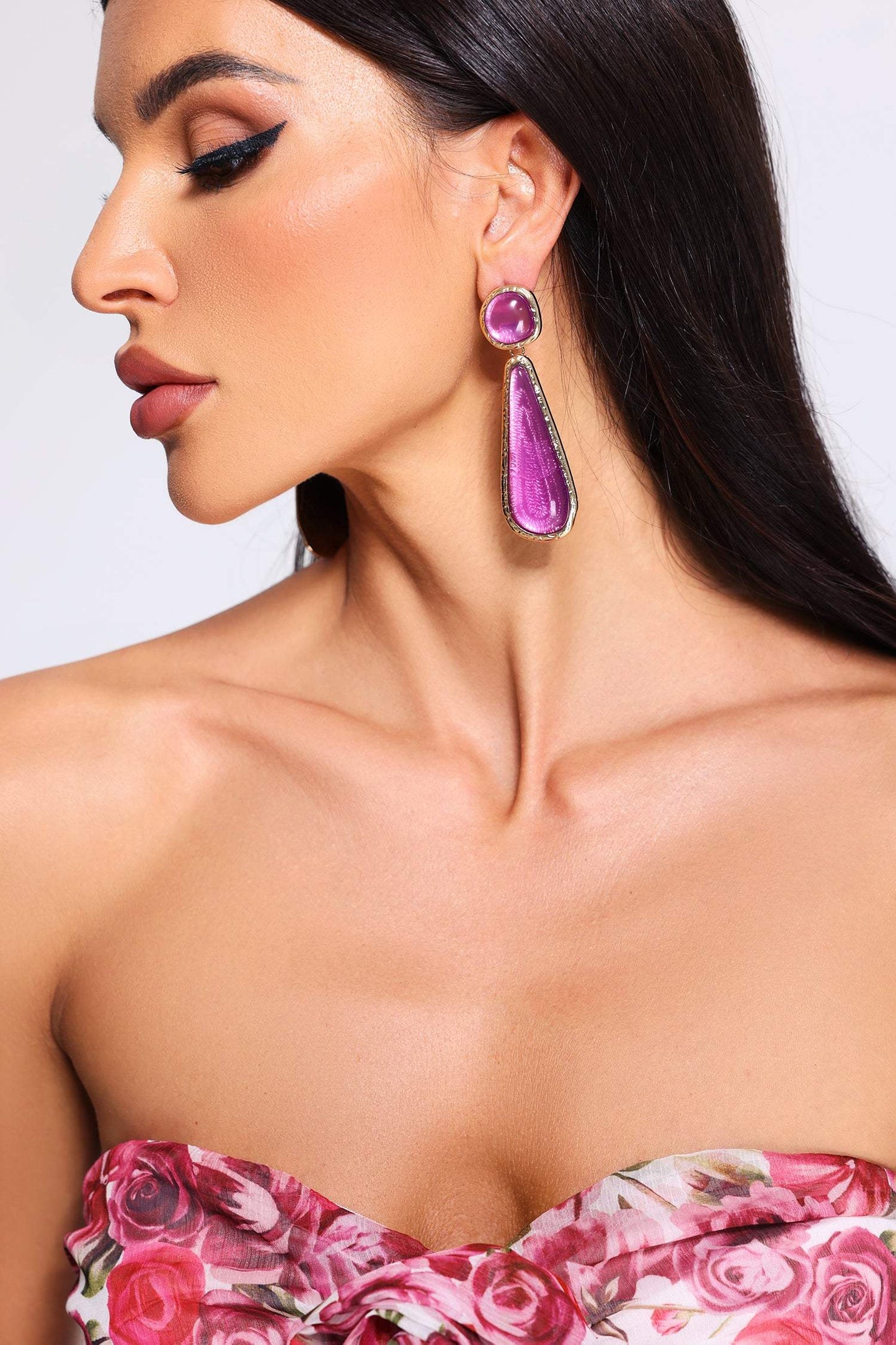 Nickisha Teardrop-Shaped Earrings