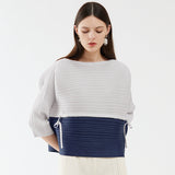 Drawstring-Paneled Top