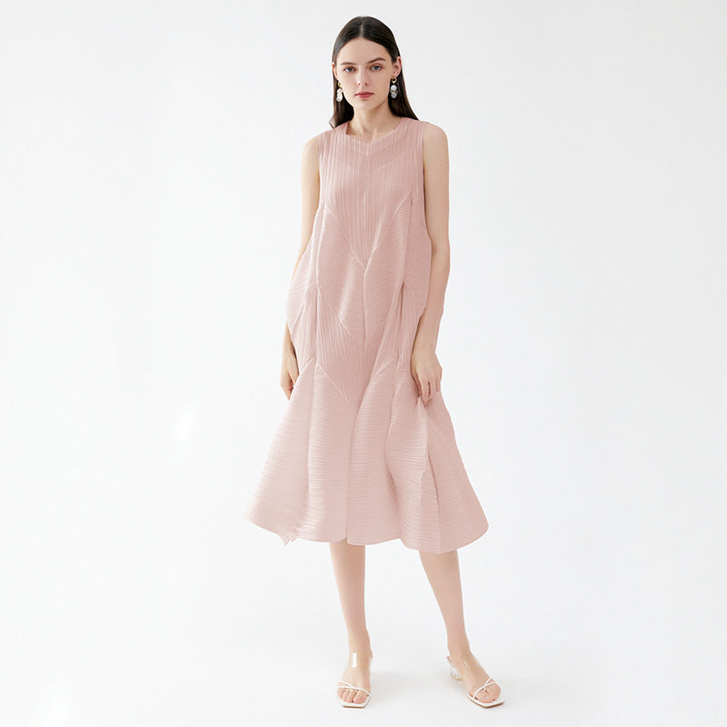 Sleeveless Bud French Puff Dress