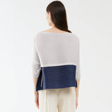 Drawstring-Paneled Top