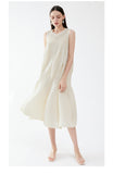 Sleeveless Bud French Puff Dress