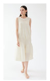 Sleeveless Bud French Puff Dress