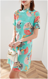 Ember Cheongsam Print